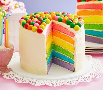 gâteau anniversaire 1 an arc-en-ciel idée fascinante recette