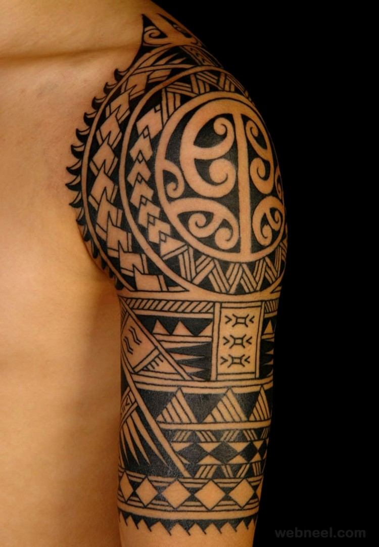 idée tatouage homme bras inkage tribal