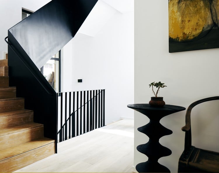 meuble bois exotique escalier en bois moderne