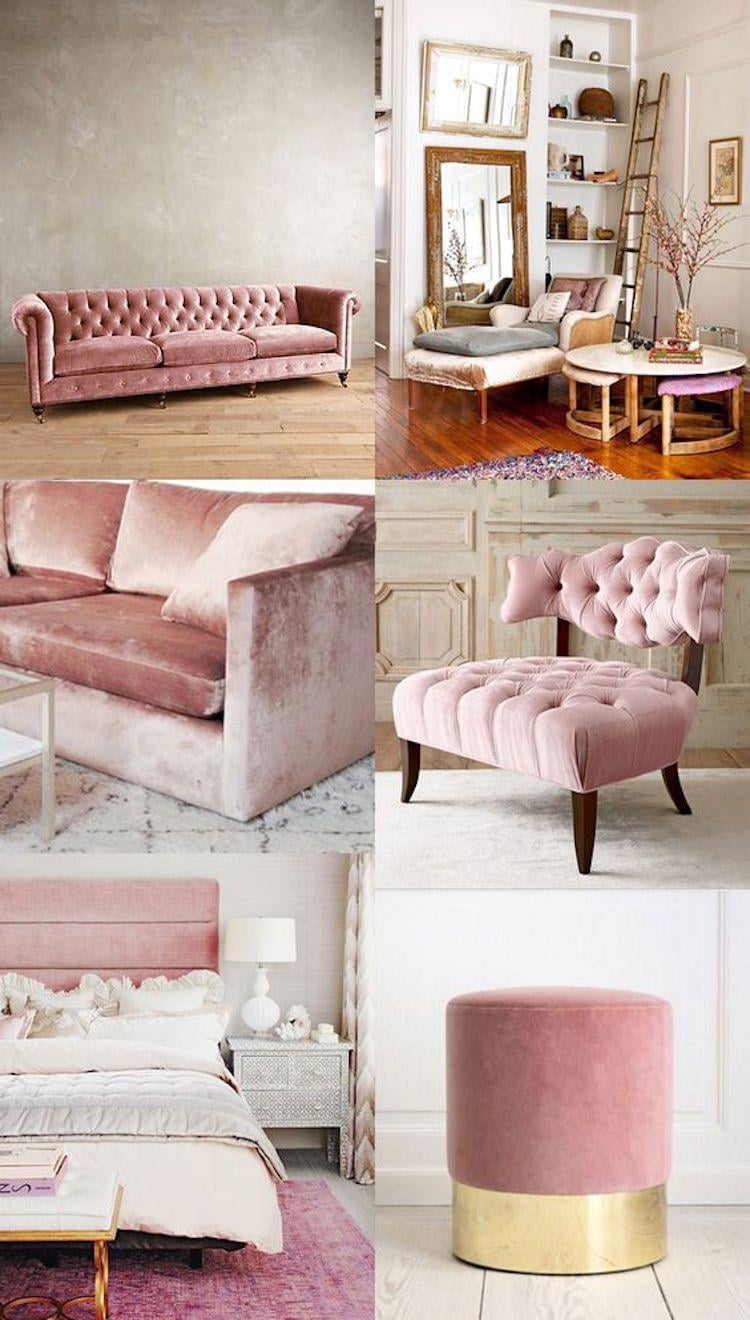 meubles-décoration-tendance-salon-rose-poudré-délicat
