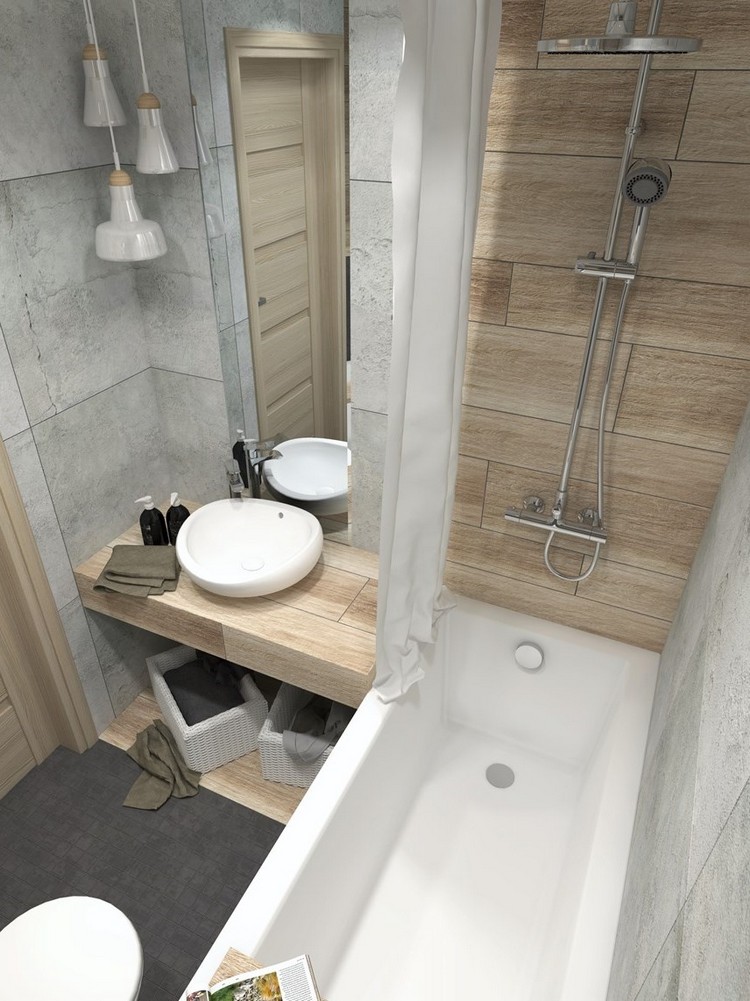 petite salle de bain scandinave très élégante