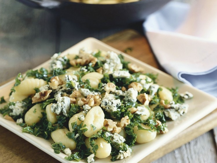 recettes végétariennes faciles et rapides gnocchi aix champignons et au fromage bleu