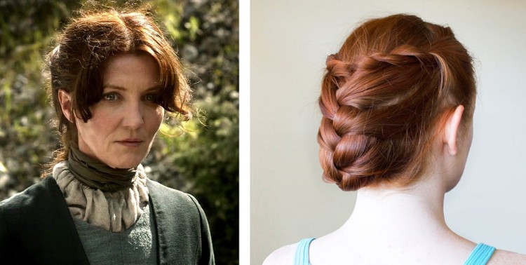 coiffure mariée cheveux long idée chignong inspirée personnages féminines Game of Thrones