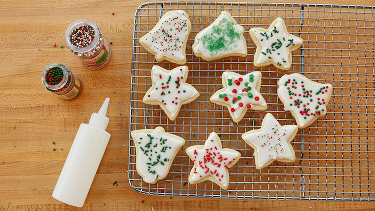 decoration biscuits de Noel glacage vermicelles