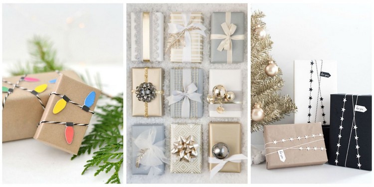 emballage cadeau original pour Noël idée DIY petits cadeaux originaux en matériaux éco