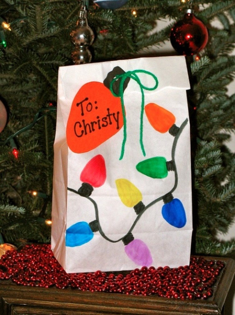 emballage cadeau original pour Noël idée activitée manuelle enfants DIY pioché sur pinterest