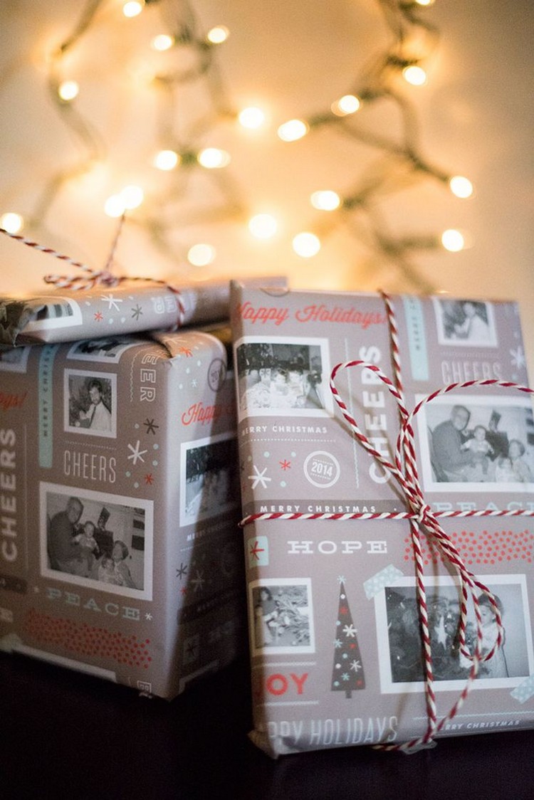 emballage cadeau original pour Noël personnalisé idée déco fête