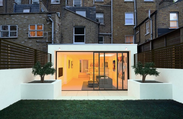 extension maison vitrée maison bois design moderne idées créatives