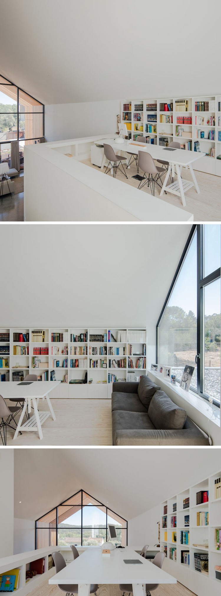 fenêtre sur mesure maison architecte intérieur blanc mobilier contemporain