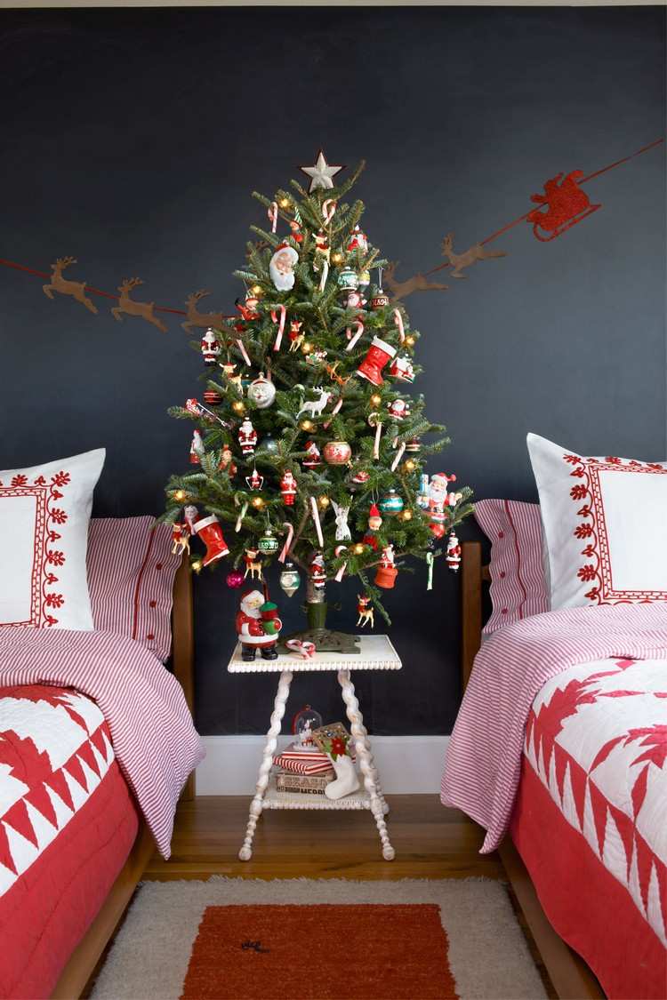 guirlande de noël déco festive intérieur chambre enfant idées DIY