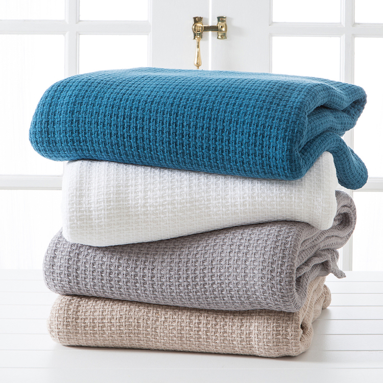 idées de belle couverture chaude hiver coton tricoté