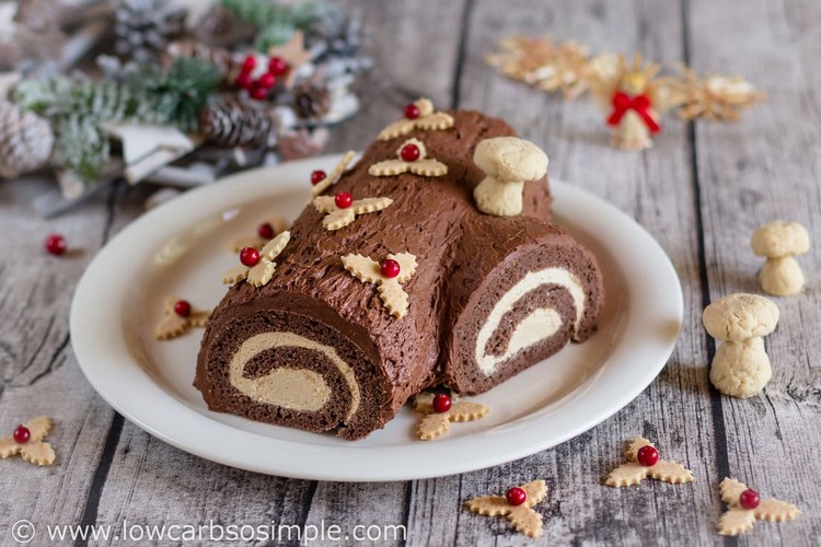 idée repas Noël 2017 recette classique savoureuse bûche chocolat