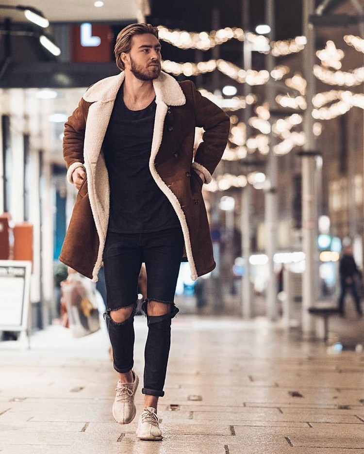 mode homme automne hiver 2017 2018 manteau surdimensionné pour l'hiver