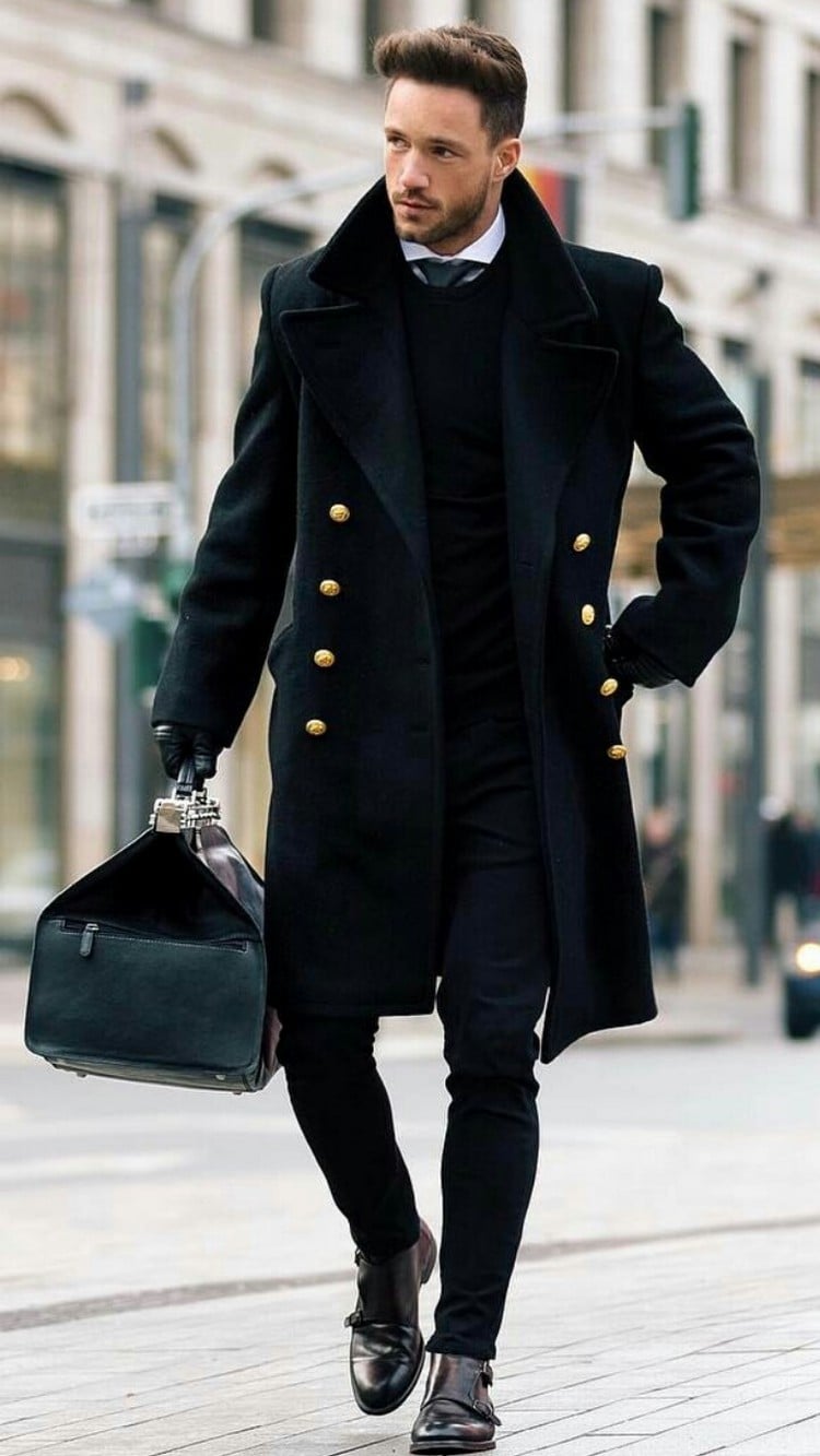 mode homme automne hiver 2017 2018 outfit impeccable en noir