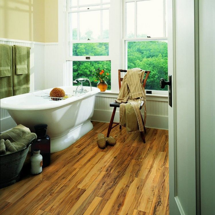 quelle couleur mur choisir avec bois teck pour salle bains idée déco pratique