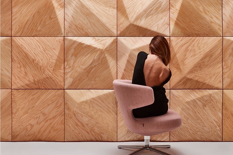 Panneau décoratif mural 3D bois moderne marque design Moko