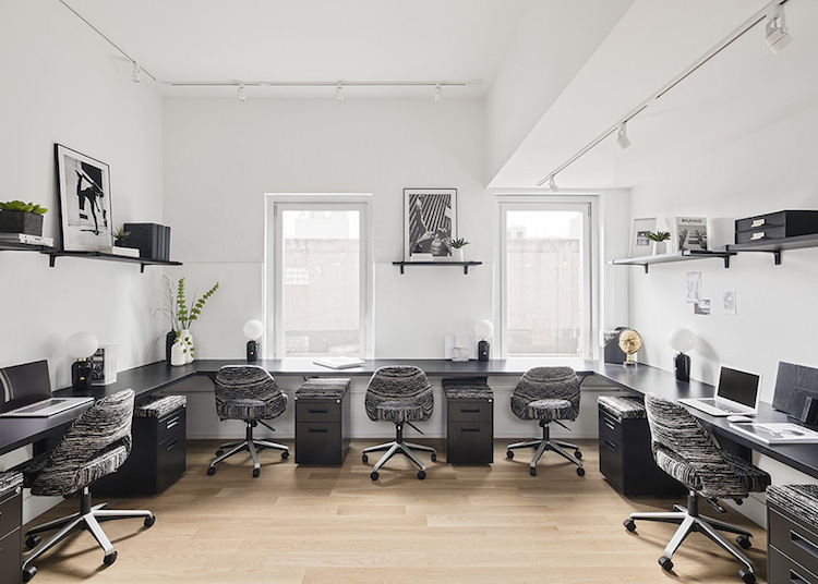 bureaux en U espace coworking design New York