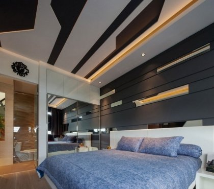chambre à coucher extrêmement moderne