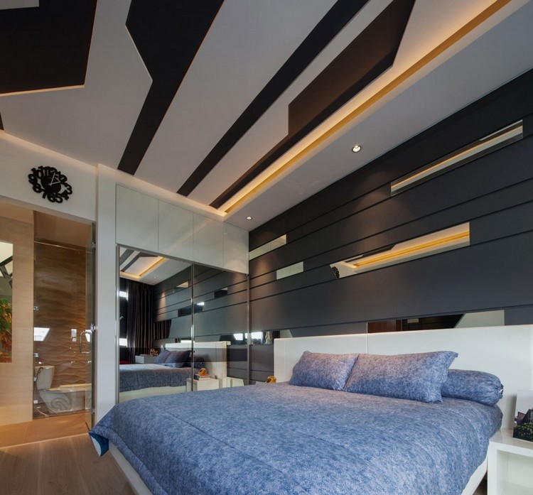 chambre à coucher extrêmement moderne