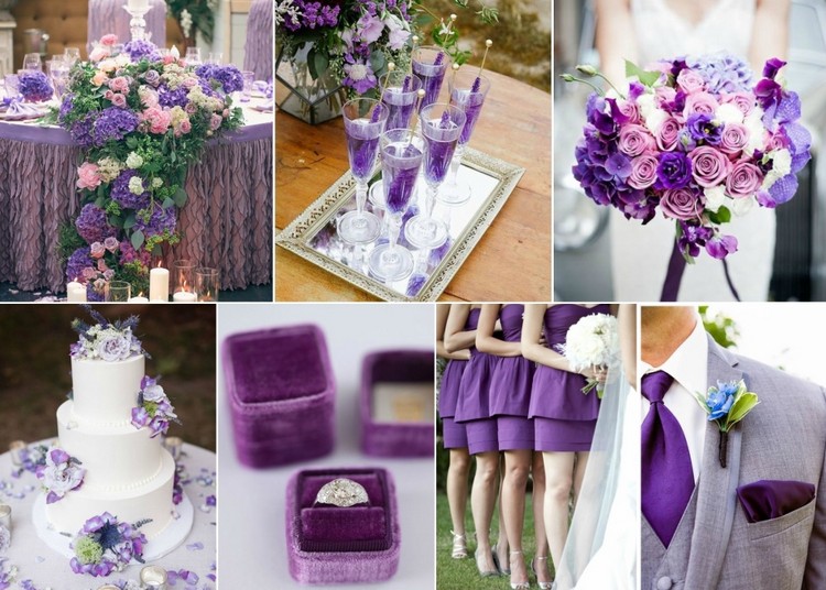couleur de l annee 2018 pantone ultraviolet decoration mariage