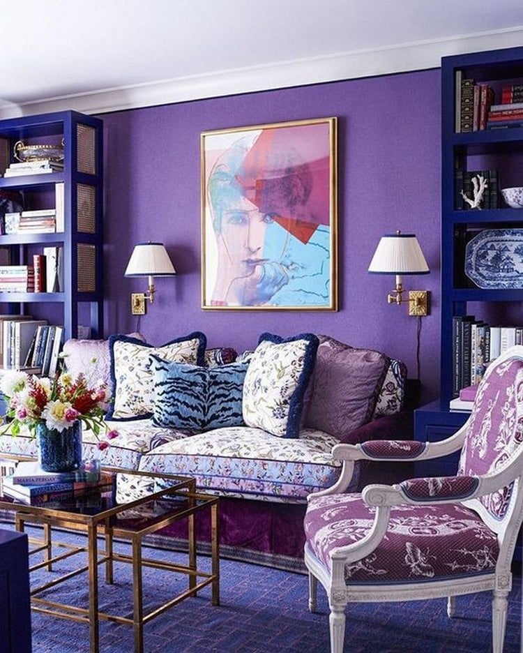 couleur de l'année Pantone idées déco design intérieur tendance mur peint ultra-violet