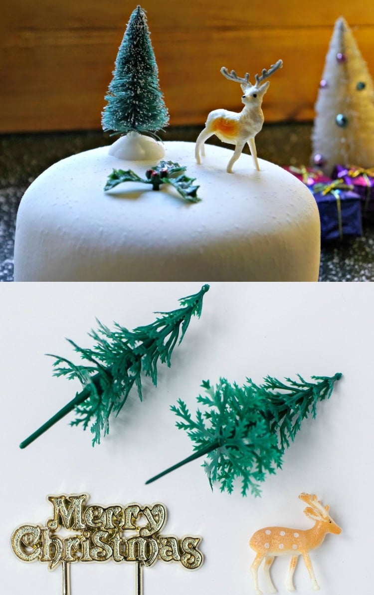 décoration gâteau Noël glaçage nappage crème recette gourmande fêtes