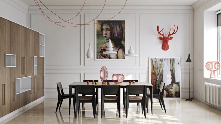 Décoration murale salle à manger en 30+ propositions artistiques à copier!