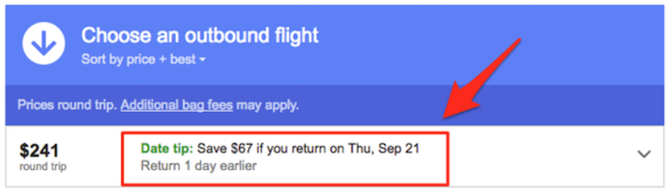 google flights outil astuce date ajourner vol epargner argent