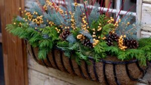 jardinière d'hiver pots fleurs fenêtre idée aménagement espace outdoor