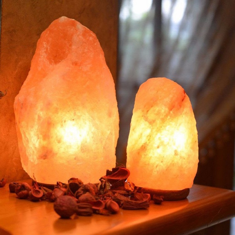 lampe fabriquée en sel rose de l'Himalaya dossier santé