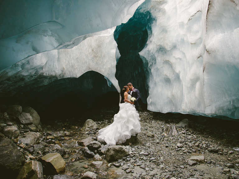 mariage original grotte de glace