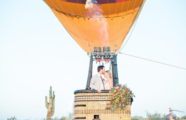 mariage original montgolfière