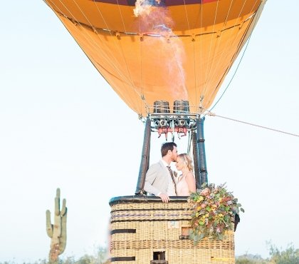 mariage original montgolfière