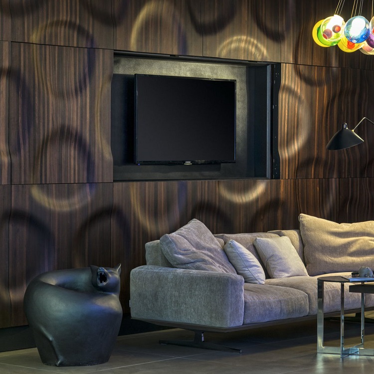 panneau décoratif mural 3D en bois design moderne Moko idée déco salon