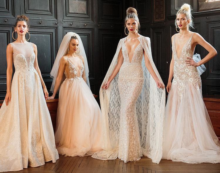 robe de mariée et coiffure mariage 2018 harmonie parfaite Top coiffures mariage 2018 repérées sur les podiums de Bridal Fashion Week