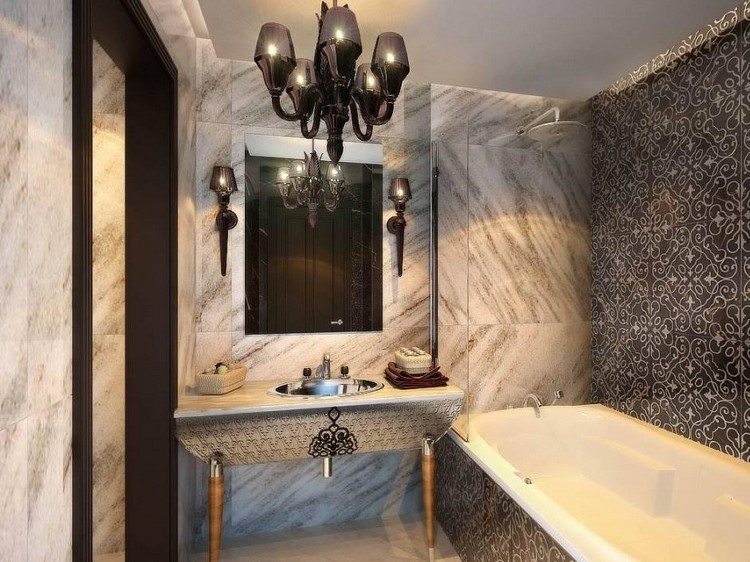 salle de bain en pierre naturelle idées modernes et élégantes