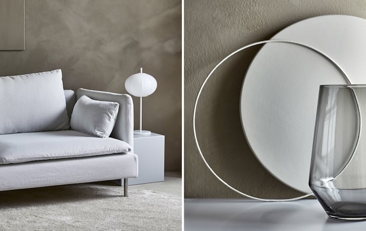salon style minimaliste meubles et objets de décoration IKEA