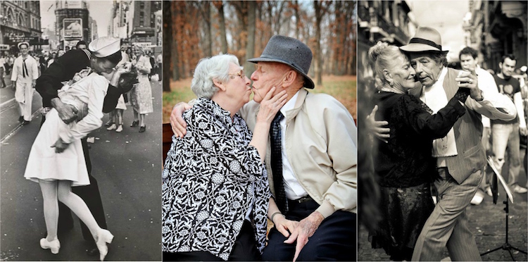 anniversaire de mariage 70 ans noces de platine- séance photos collage touchant