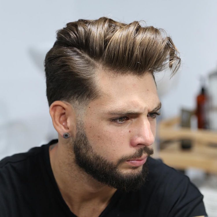 coiffure homme 2018 comb over avec degrade