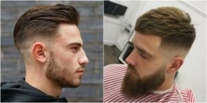 coiffure homme dégradé mi-long