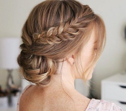 coiffure tendance femme hiver tresse torsadée