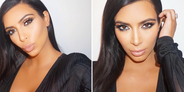 comment faire un contouring comme Kim Kardashian apres avant technique maquillage révolutionnaire