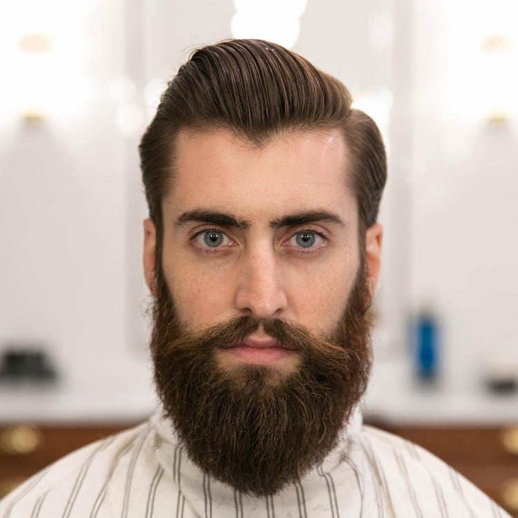 coupe de cheveux homme tendance courte 2018 barbe longue look hipster