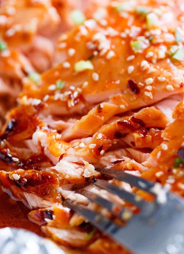cuisine asiatique - saumon en papillote au miel et sésame