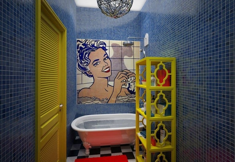 déco salle de bain pop art