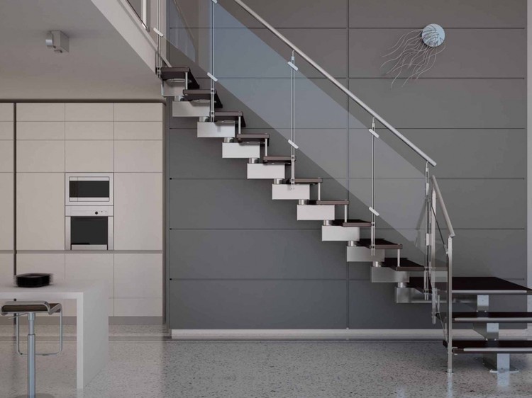 escaliers intérieurs métal déco minimaliste