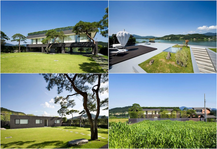 maison avec toit terrasse Floating House Hyunjoon Yoo Architects