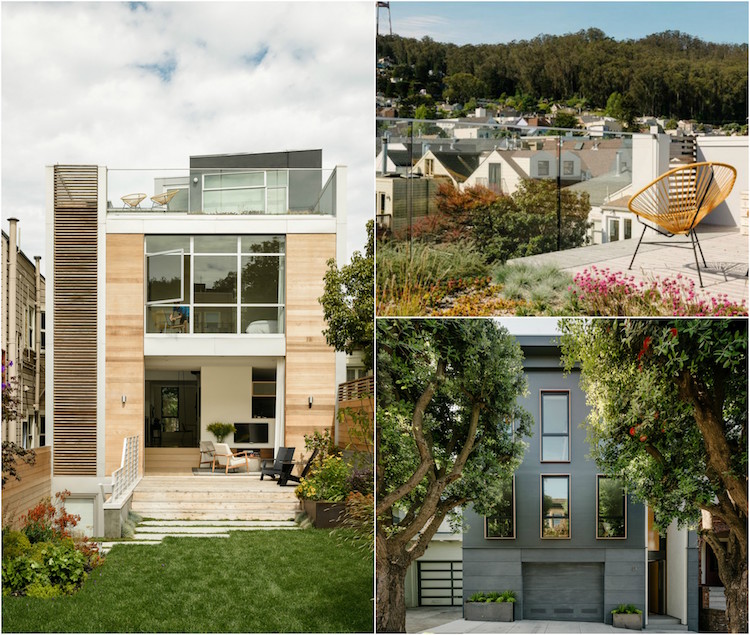 maison avec toit terrasse San Francisco Feldman Architecture Designs