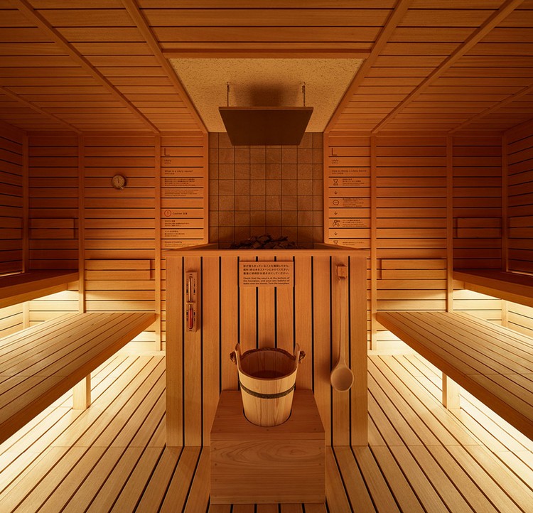 micro logement sauna bois