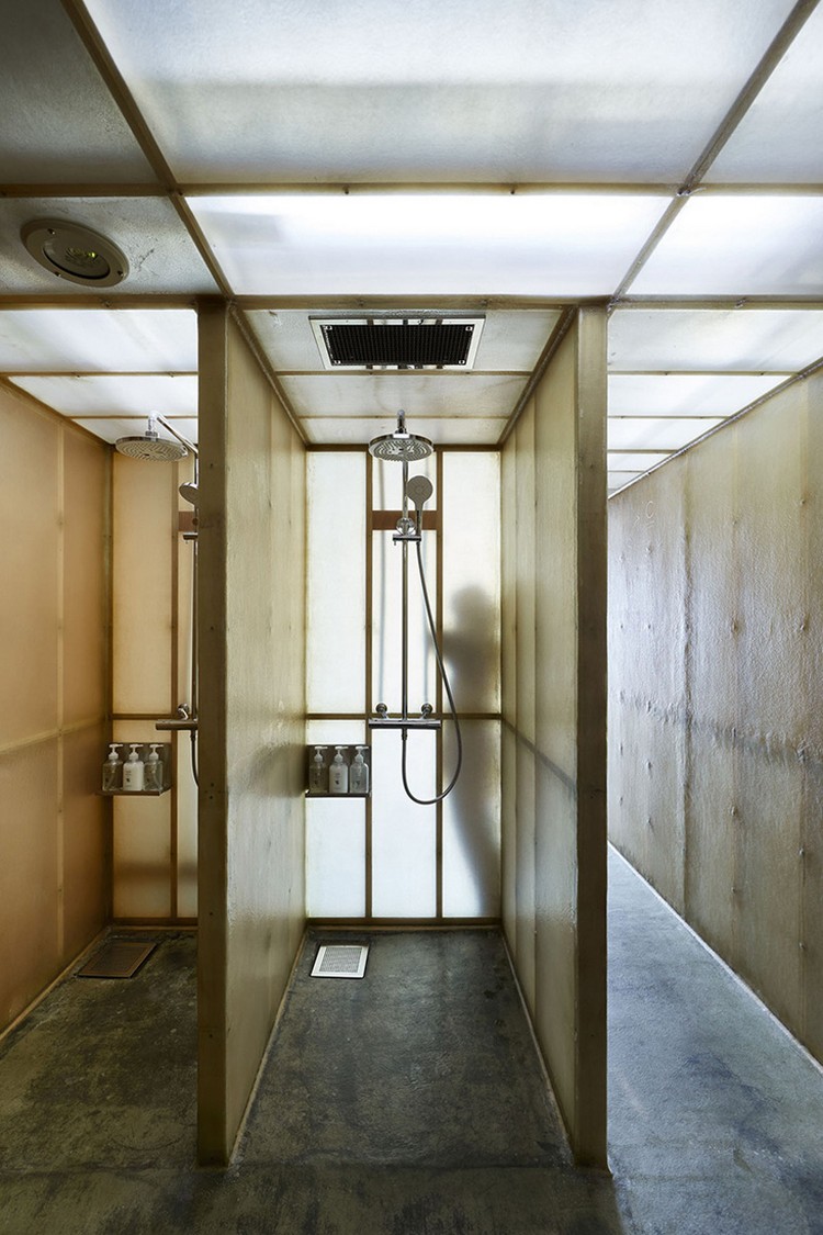micro logement sauna douches